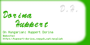 dorina huppert business card